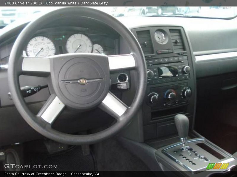 Cool Vanilla White / Dark Slate Gray 2008 Chrysler 300 LX