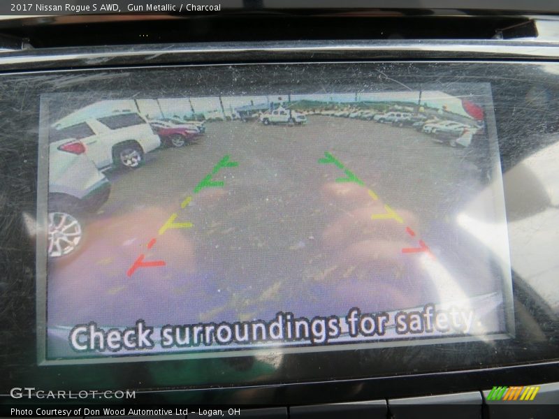 Gun Metallic / Charcoal 2017 Nissan Rogue S AWD