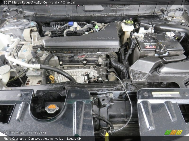 Gun Metallic / Charcoal 2017 Nissan Rogue S AWD