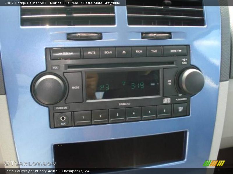 Marine Blue Pearl / Pastel Slate Gray/Blue 2007 Dodge Caliber SXT