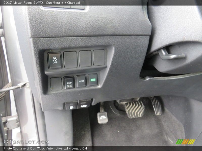 Gun Metallic / Charcoal 2017 Nissan Rogue S AWD