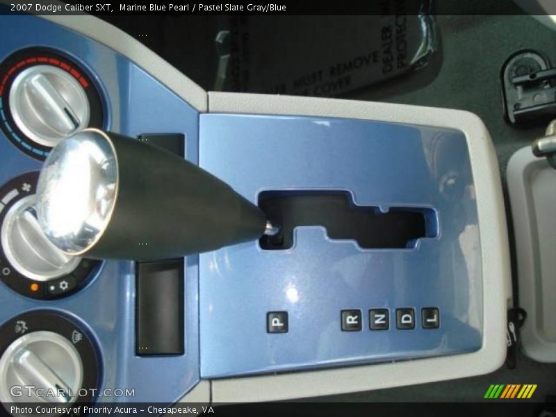Marine Blue Pearl / Pastel Slate Gray/Blue 2007 Dodge Caliber SXT