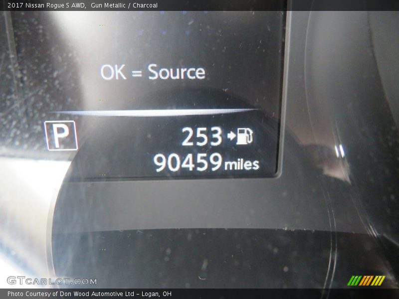 Gun Metallic / Charcoal 2017 Nissan Rogue S AWD