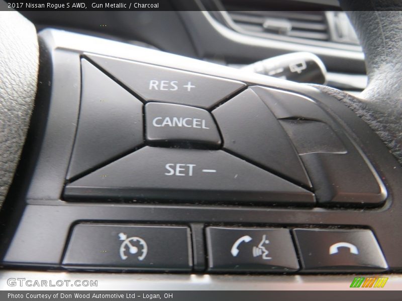 Gun Metallic / Charcoal 2017 Nissan Rogue S AWD