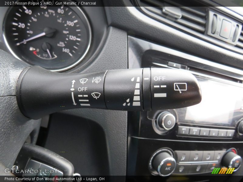 Gun Metallic / Charcoal 2017 Nissan Rogue S AWD