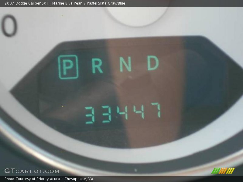 Marine Blue Pearl / Pastel Slate Gray/Blue 2007 Dodge Caliber SXT