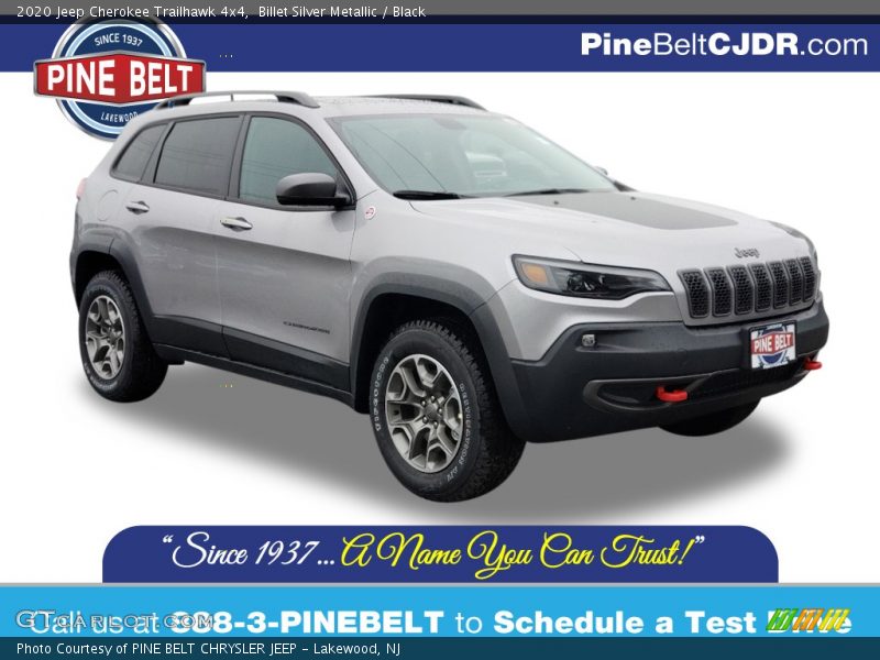 Billet Silver Metallic / Black 2020 Jeep Cherokee Trailhawk 4x4
