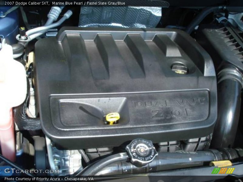 Marine Blue Pearl / Pastel Slate Gray/Blue 2007 Dodge Caliber SXT