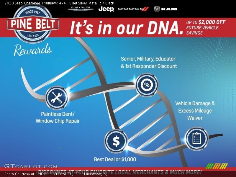 Billet Silver Metallic / Black 2020 Jeep Cherokee Trailhawk 4x4