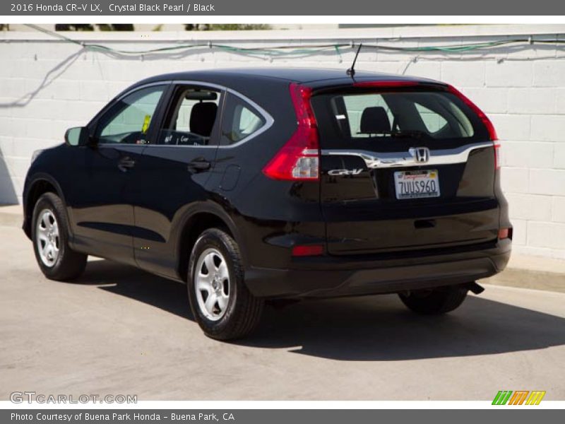 Crystal Black Pearl / Black 2016 Honda CR-V LX