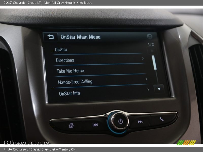 Nightfall Gray Metallic / Jet Black 2017 Chevrolet Cruze LT