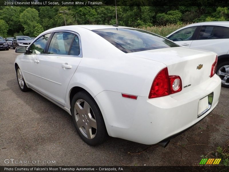 Summit White / Titanium 2009 Chevrolet Malibu LT Sedan