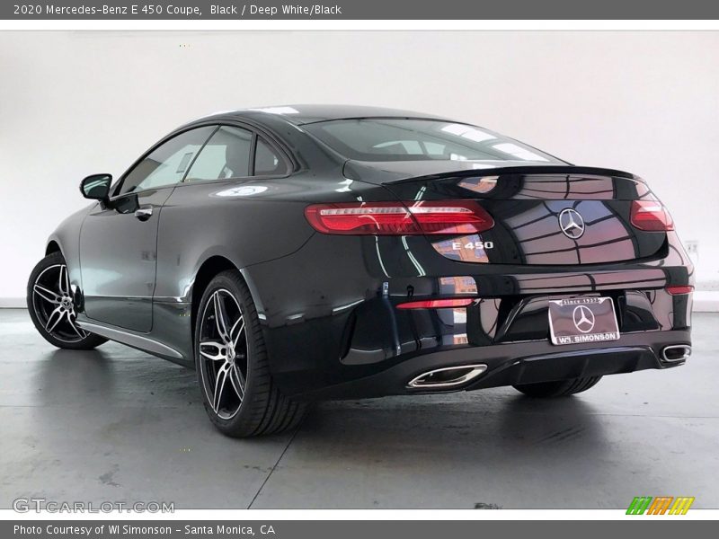 Black / Deep White/Black 2020 Mercedes-Benz E 450 Coupe
