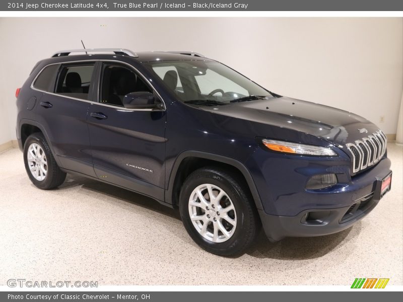 True Blue Pearl / Iceland - Black/Iceland Gray 2014 Jeep Cherokee Latitude 4x4