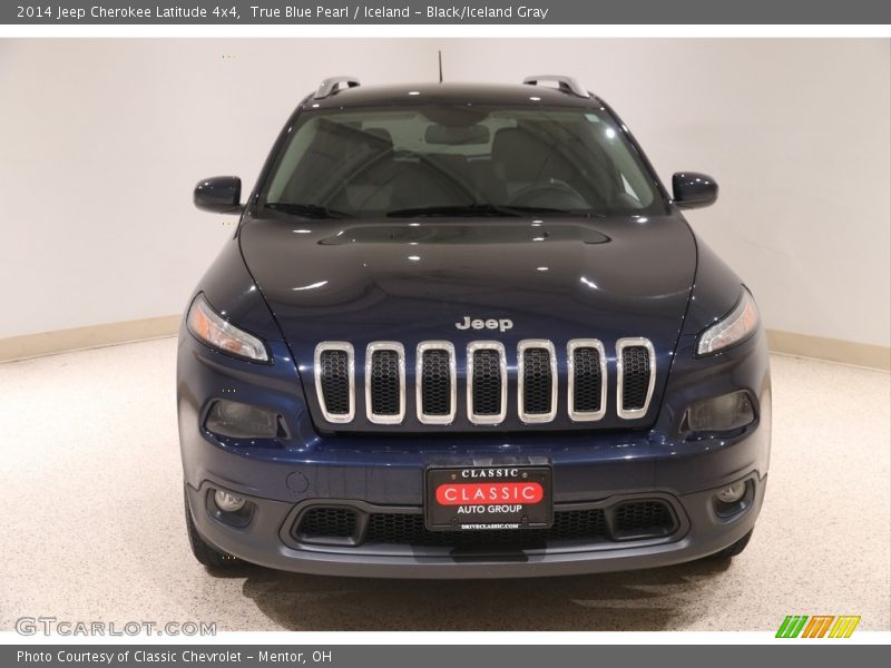 True Blue Pearl / Iceland - Black/Iceland Gray 2014 Jeep Cherokee Latitude 4x4