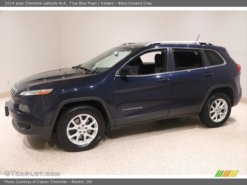 True Blue Pearl / Iceland - Black/Iceland Gray 2014 Jeep Cherokee Latitude 4x4
