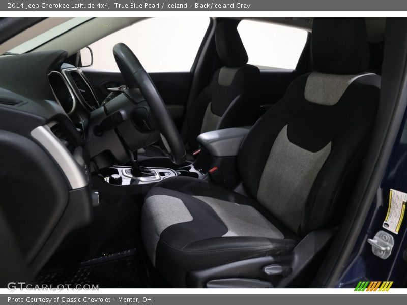 True Blue Pearl / Iceland - Black/Iceland Gray 2014 Jeep Cherokee Latitude 4x4