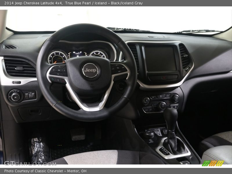 True Blue Pearl / Iceland - Black/Iceland Gray 2014 Jeep Cherokee Latitude 4x4