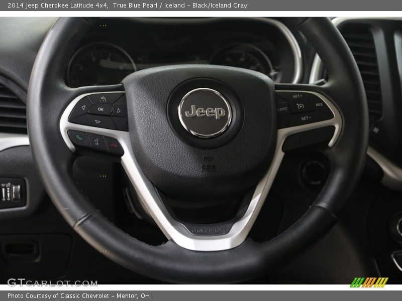 True Blue Pearl / Iceland - Black/Iceland Gray 2014 Jeep Cherokee Latitude 4x4