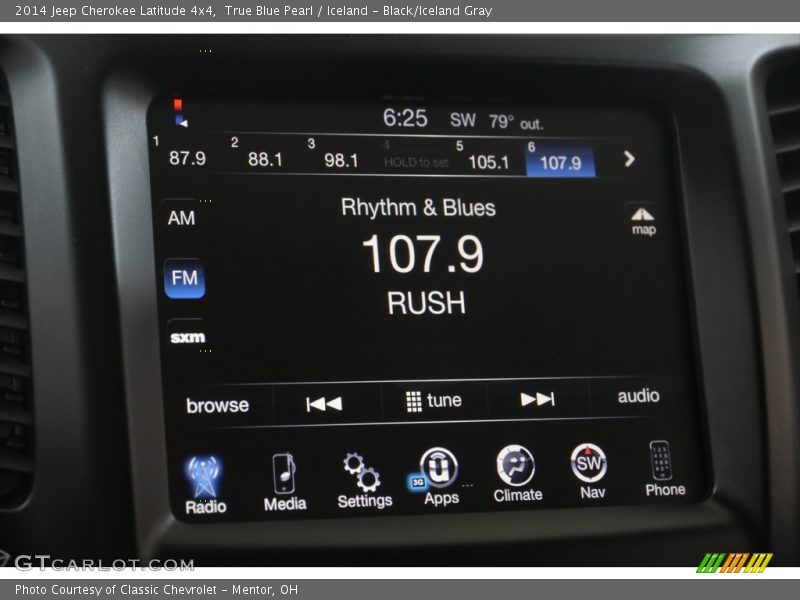True Blue Pearl / Iceland - Black/Iceland Gray 2014 Jeep Cherokee Latitude 4x4