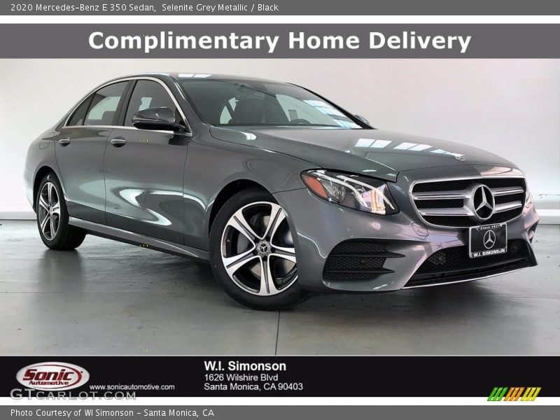 Selenite Grey Metallic / Black 2020 Mercedes-Benz E 350 Sedan
