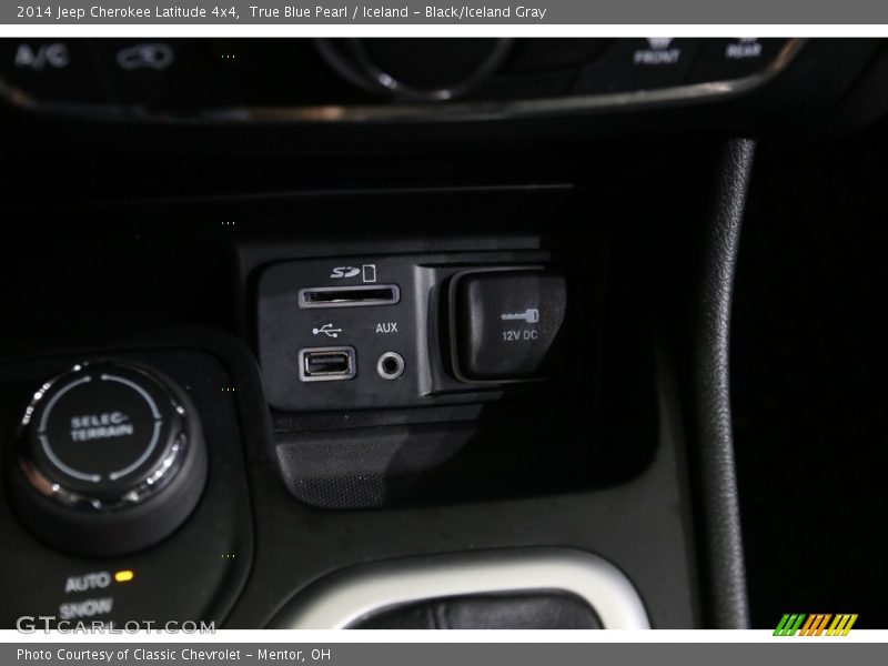 True Blue Pearl / Iceland - Black/Iceland Gray 2014 Jeep Cherokee Latitude 4x4