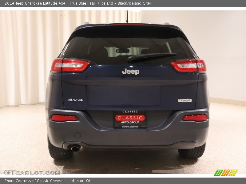 True Blue Pearl / Iceland - Black/Iceland Gray 2014 Jeep Cherokee Latitude 4x4