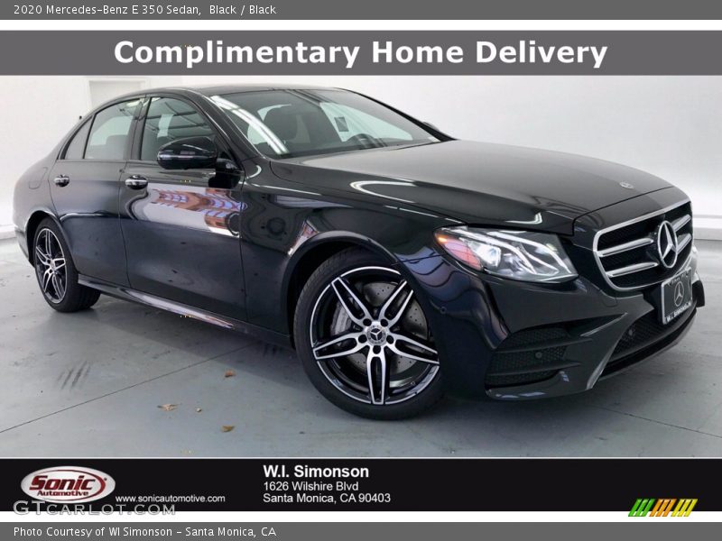 Black / Black 2020 Mercedes-Benz E 350 Sedan
