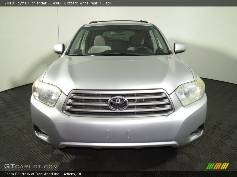 Blizzard White Pearl / Black 2010 Toyota Highlander SE 4WD