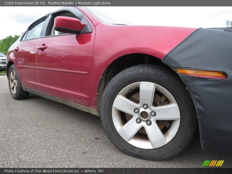 Redfire Metallic / Medium Light Stone 2009 Ford Fusion SE V6