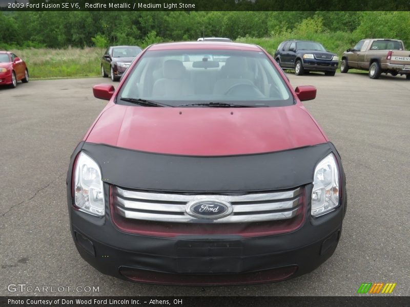 Redfire Metallic / Medium Light Stone 2009 Ford Fusion SE V6