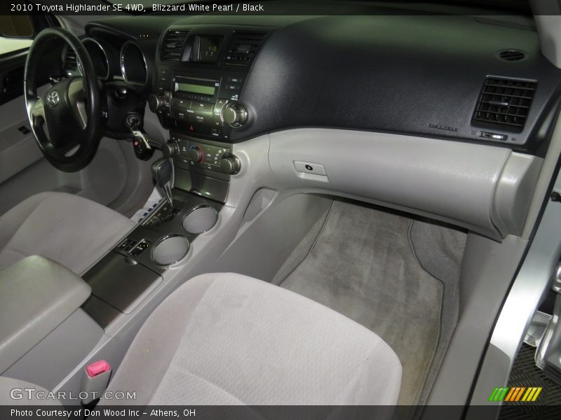 Blizzard White Pearl / Black 2010 Toyota Highlander SE 4WD