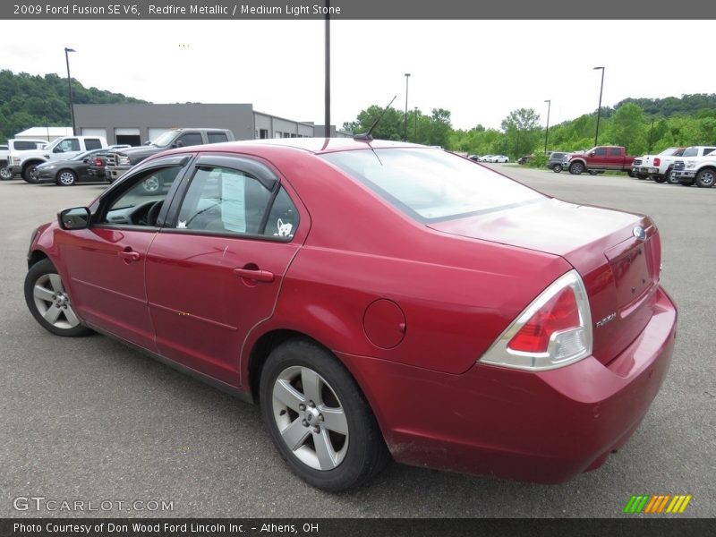 Redfire Metallic / Medium Light Stone 2009 Ford Fusion SE V6