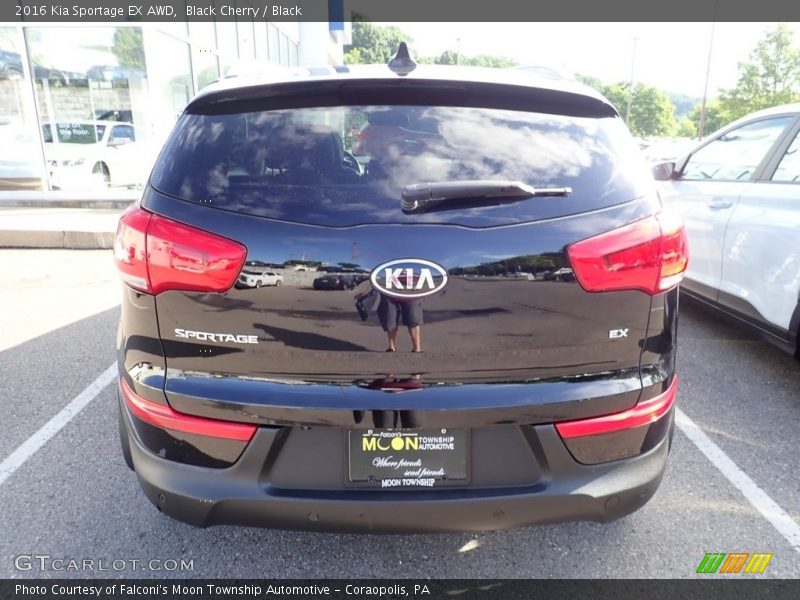 Black Cherry / Black 2016 Kia Sportage EX AWD