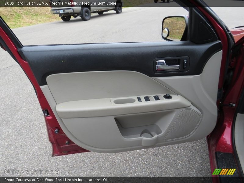 Redfire Metallic / Medium Light Stone 2009 Ford Fusion SE V6
