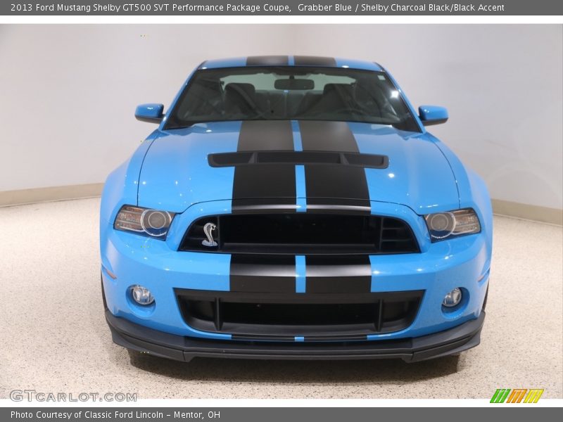Grabber Blue / Shelby Charcoal Black/Black Accent 2013 Ford Mustang Shelby GT500 SVT Performance Package Coupe