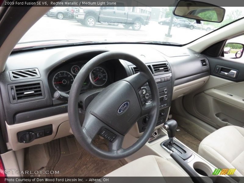 Redfire Metallic / Medium Light Stone 2009 Ford Fusion SE V6