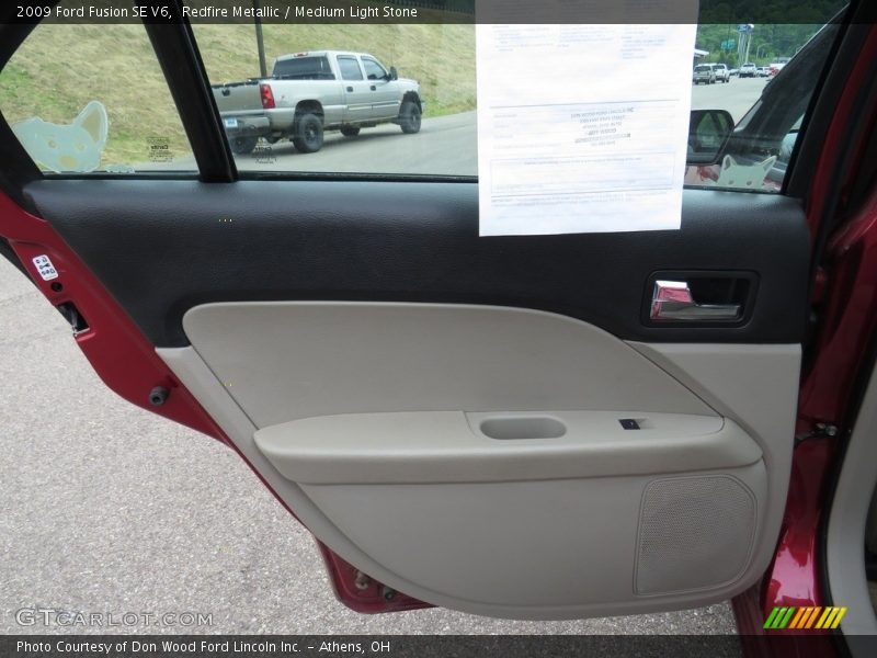 Redfire Metallic / Medium Light Stone 2009 Ford Fusion SE V6