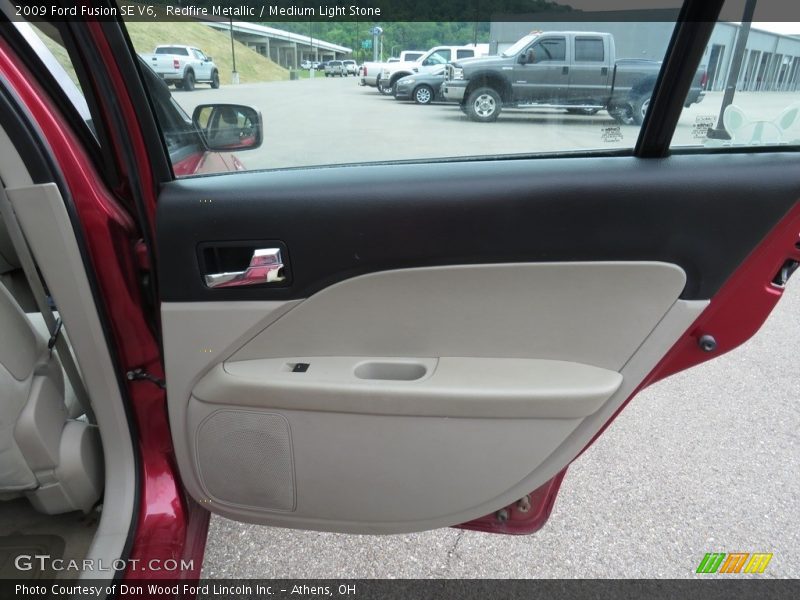 Redfire Metallic / Medium Light Stone 2009 Ford Fusion SE V6