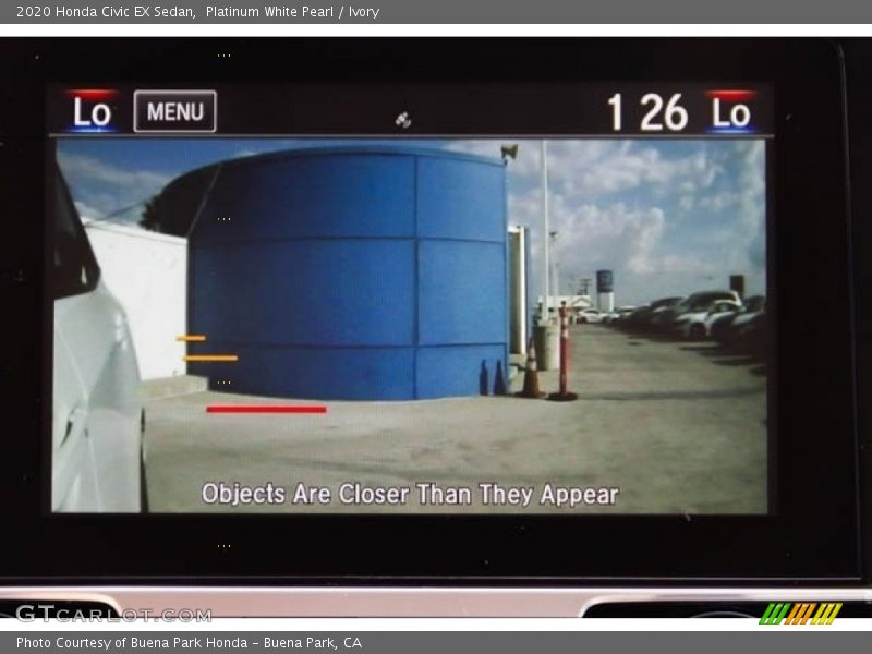 Platinum White Pearl / Ivory 2020 Honda Civic EX Sedan