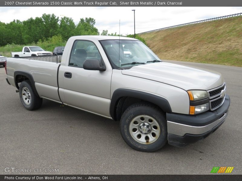 Silver Birch Metallic / Dark Charcoal 2007 Chevrolet Silverado 1500 Classic Work Truck Regular Cab