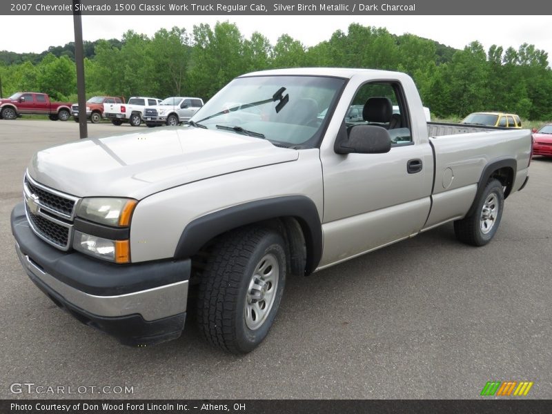 Silver Birch Metallic / Dark Charcoal 2007 Chevrolet Silverado 1500 Classic Work Truck Regular Cab