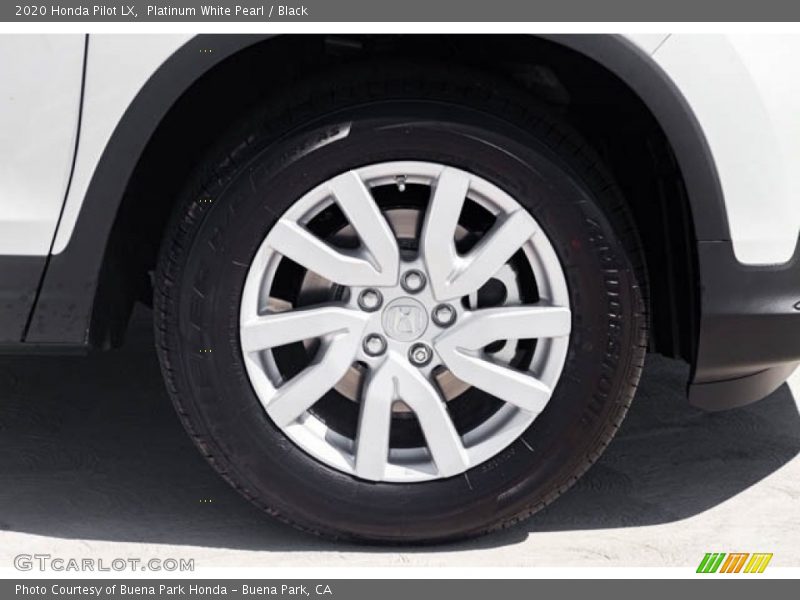 Platinum White Pearl / Black 2020 Honda Pilot LX