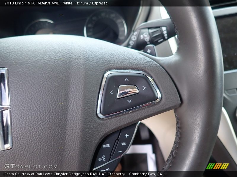 White Platinum / Espresso 2018 Lincoln MKC Reserve AWD