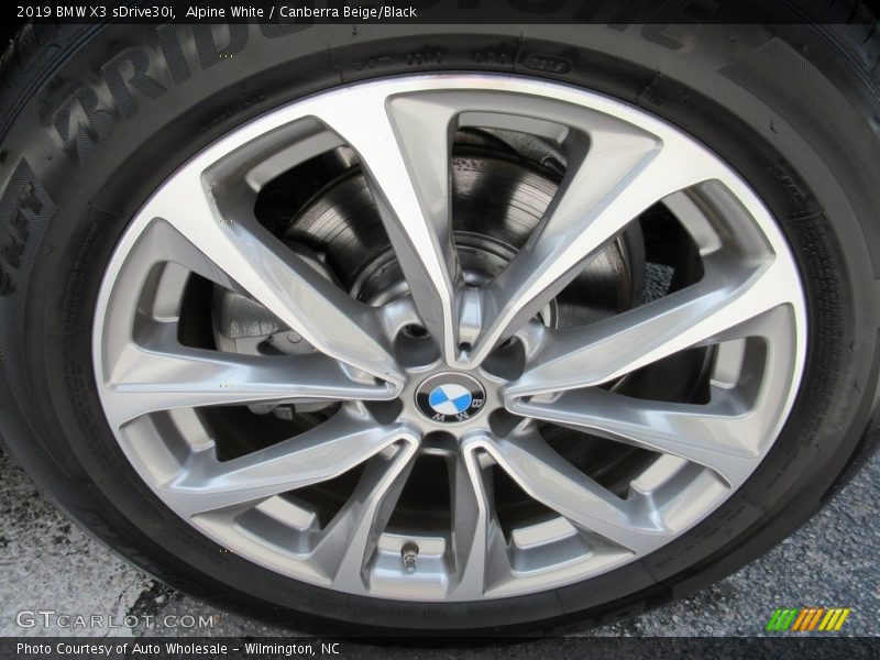 Alpine White / Canberra Beige/Black 2019 BMW X3 sDrive30i