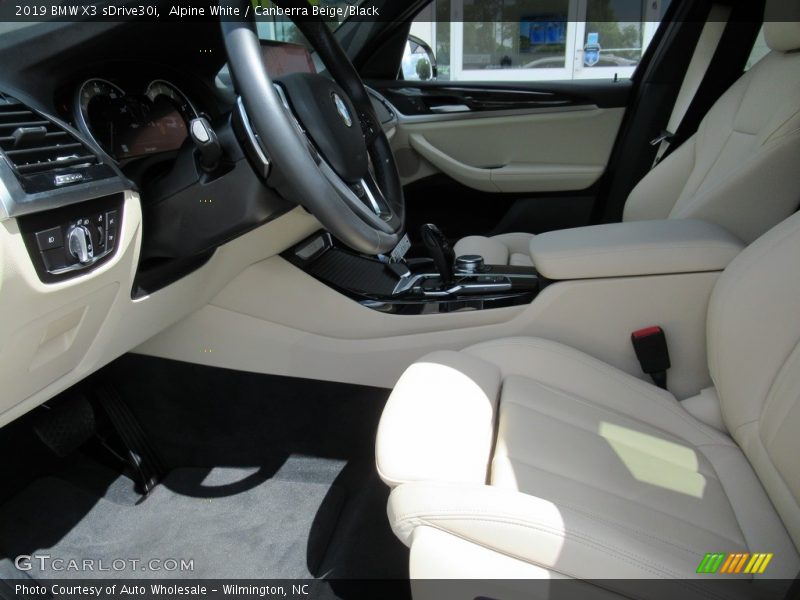 Alpine White / Canberra Beige/Black 2019 BMW X3 sDrive30i