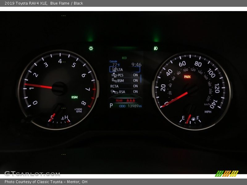 Blue Flame / Black 2019 Toyota RAV4 XLE