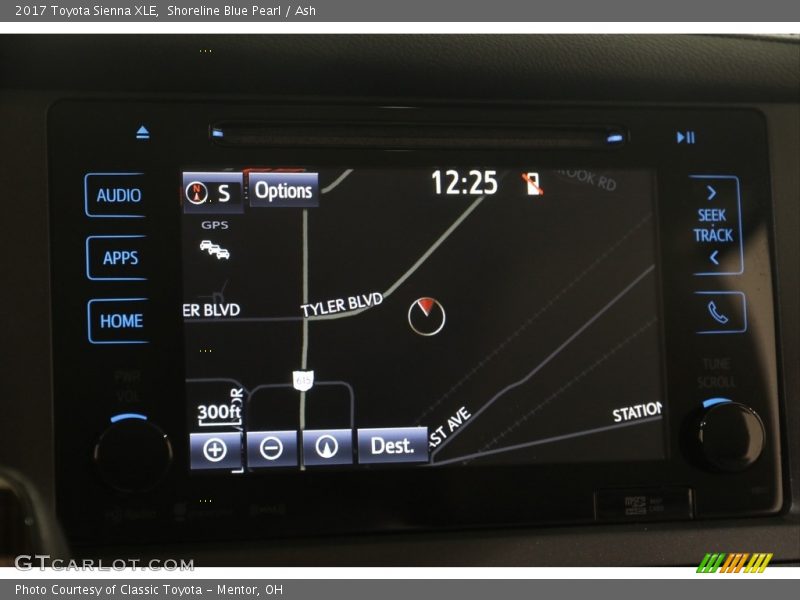 Shoreline Blue Pearl / Ash 2017 Toyota Sienna XLE