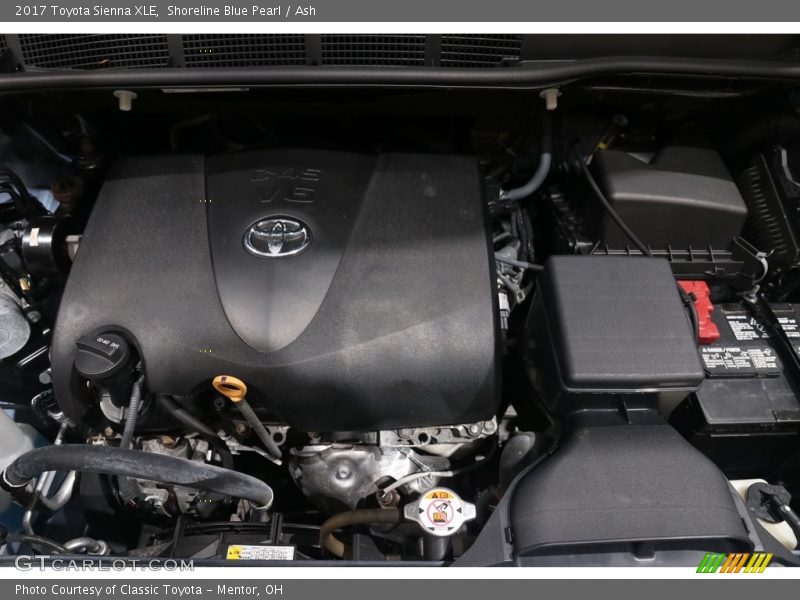 Shoreline Blue Pearl / Ash 2017 Toyota Sienna XLE