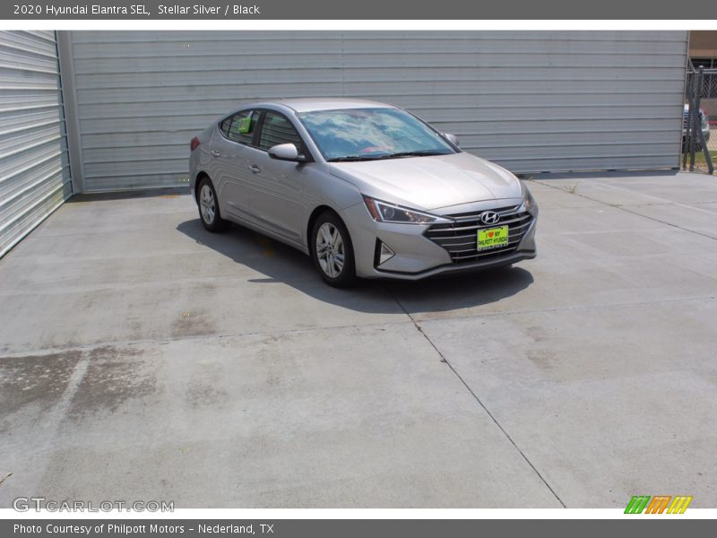 Stellar Silver / Black 2020 Hyundai Elantra SEL